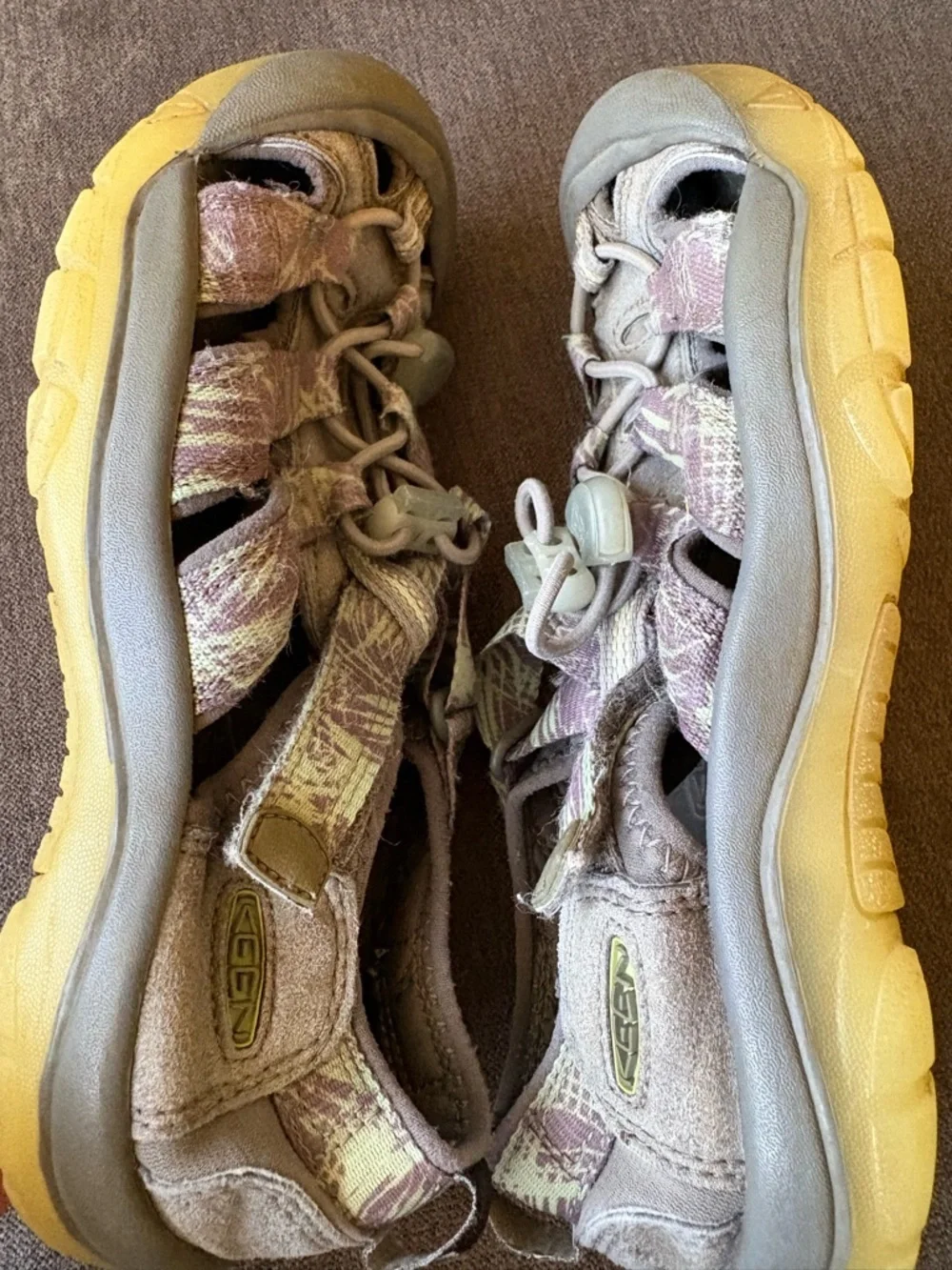 Keen Kids Pink and Tan Multicolor Closed-Toe Sandals